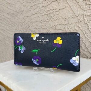 Kate Spade Black Floral Women's Wallet